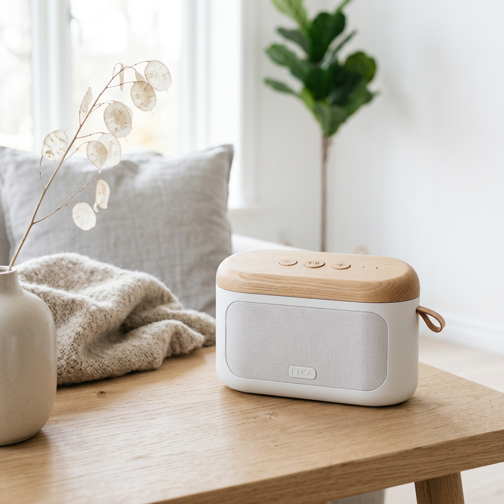 Portable Speaker in Scandinavian Minimal style